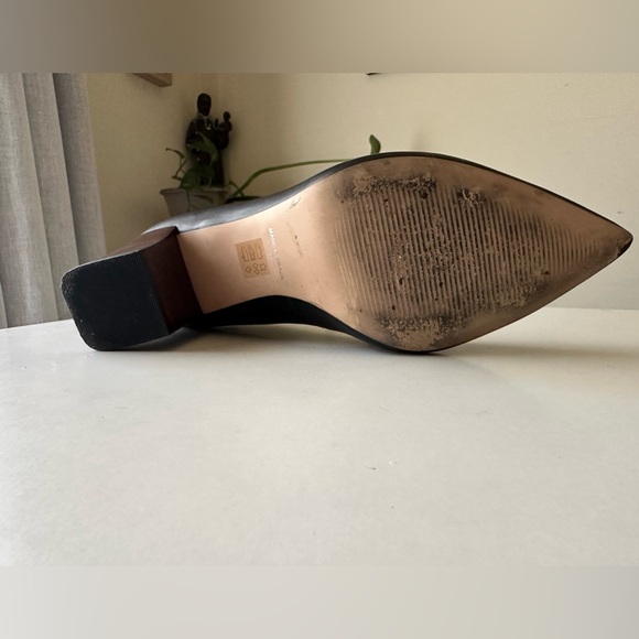 Kurt Geiger CARVELA Block Heel Shoes in Black with Brown Heel Size 37 - Picture 10 of 14